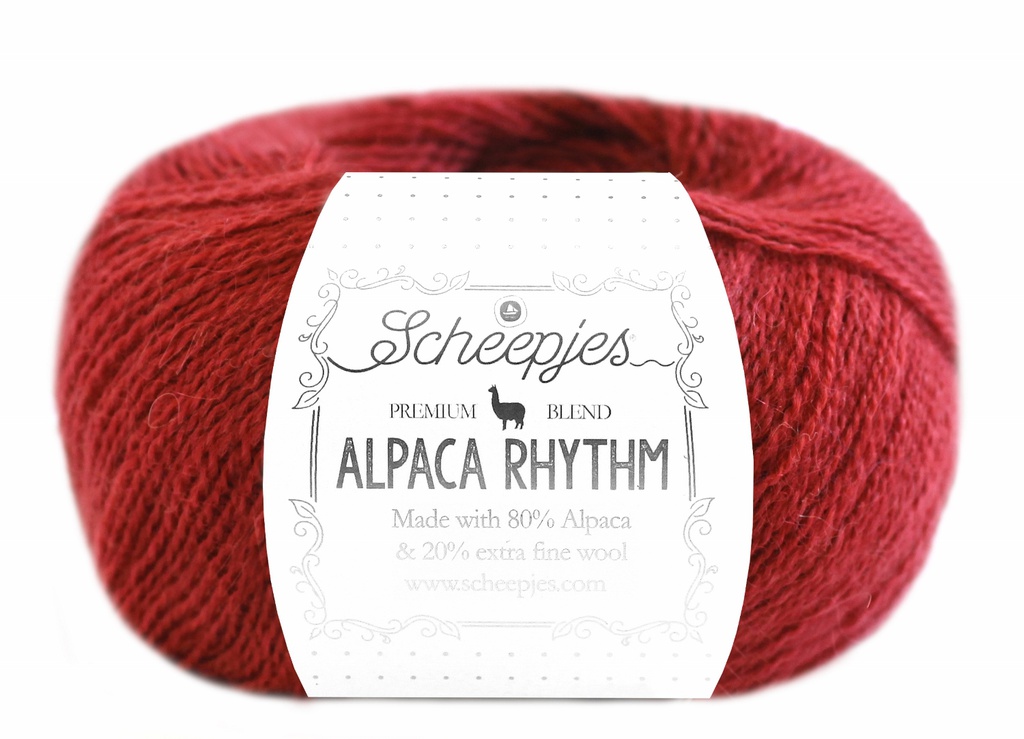 Alpaca Rhythm, 10x25gr, 80% Alpaca/20% Wol, kleur "Tango"