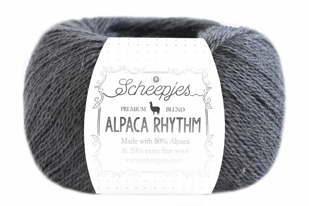 Alpaca Rhythm, 10x25gr, 80% Alpaca/20% Wol, kleur "Hip Hop"