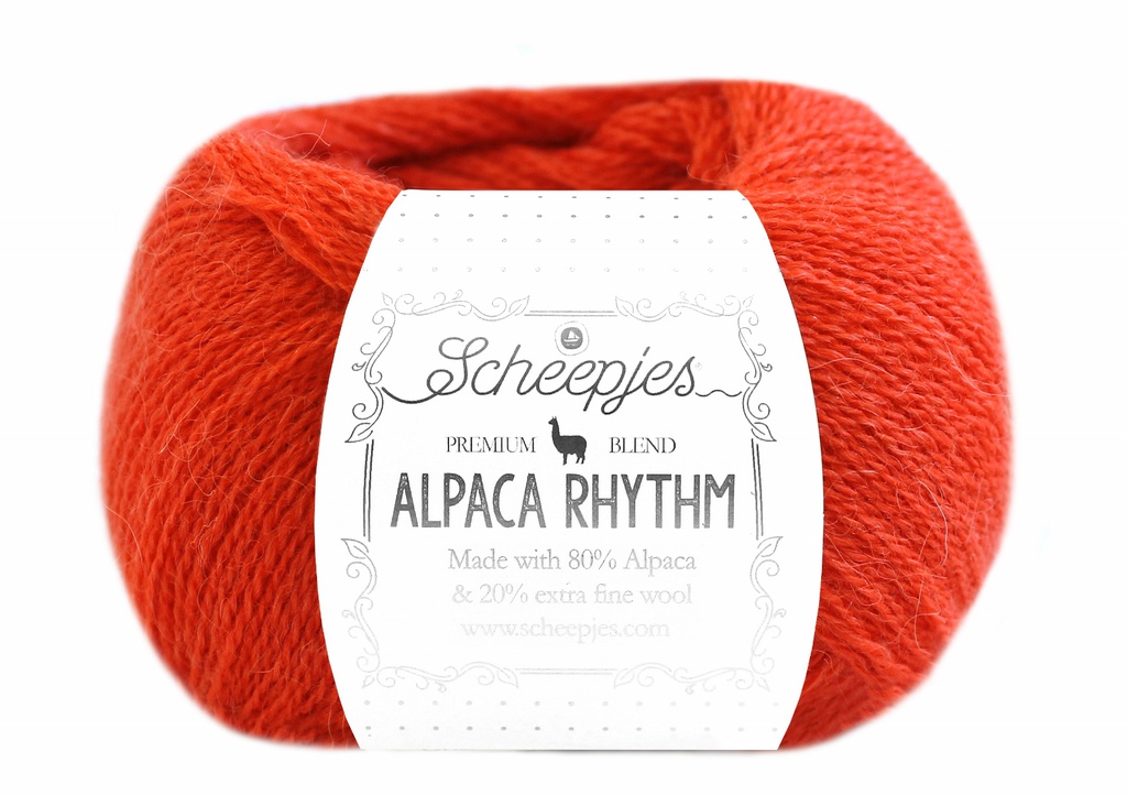 Alpaca Rhythm, 10x25gr, 80% Alpaca/20% Wol, kleur "Cha Cha"
