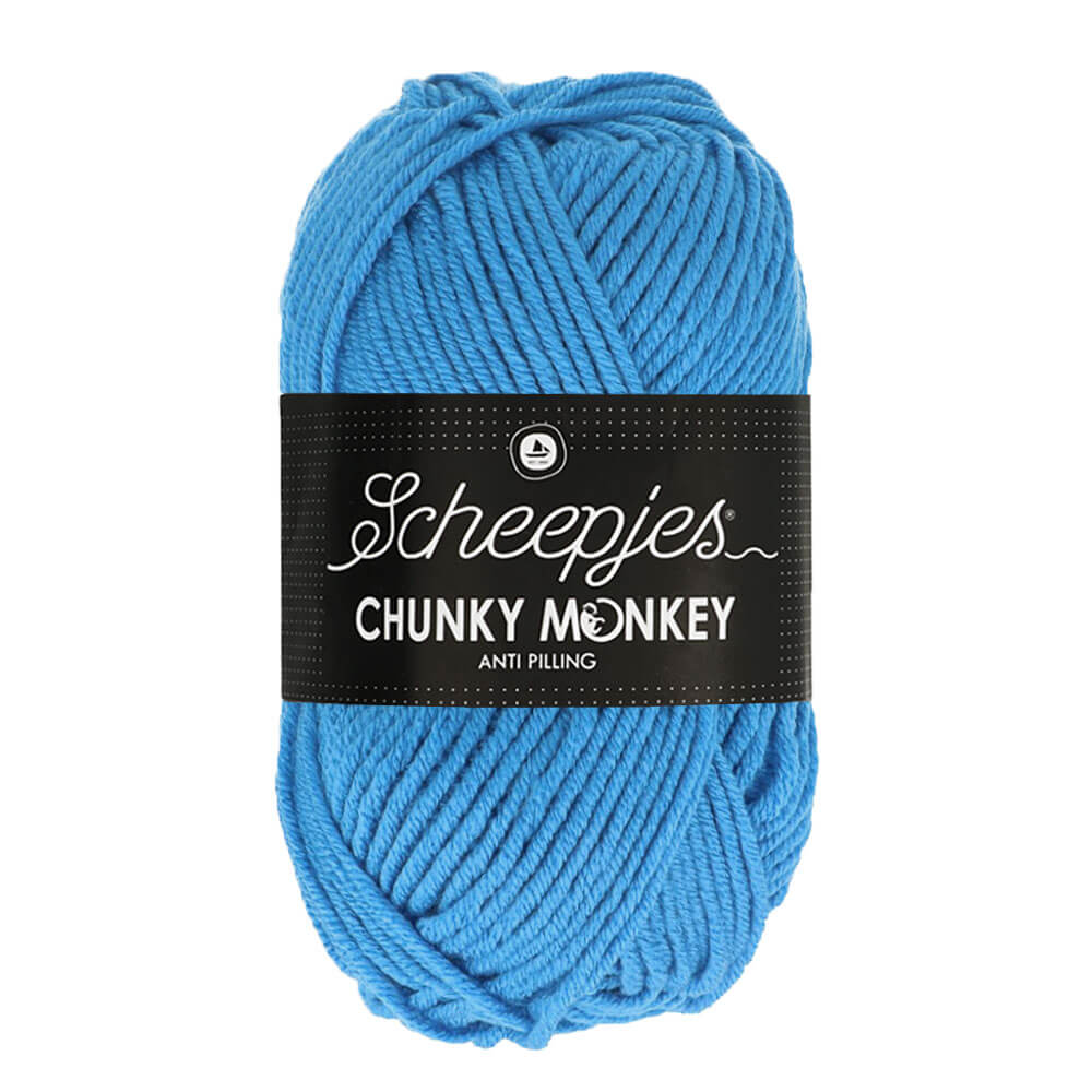 Scheepjeswol "Chunky Monkey", 5x100g, 100% Acryl, naald 5.0, kleur 1003 Cornflower