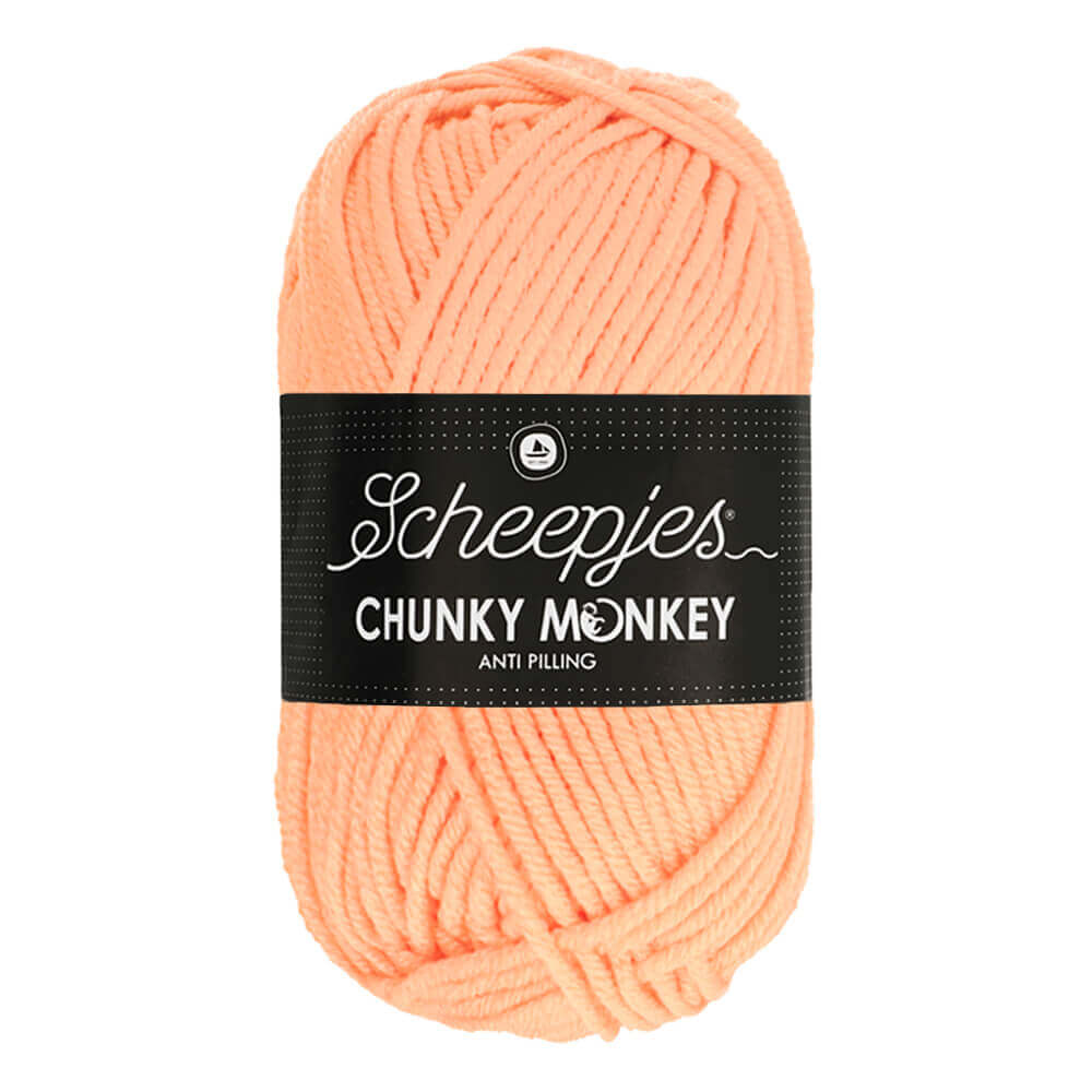 Scheepjeswol "Chunky Monkey", 5x100g, 100% Acryl, naald 5.0, kleur 1026 Peach