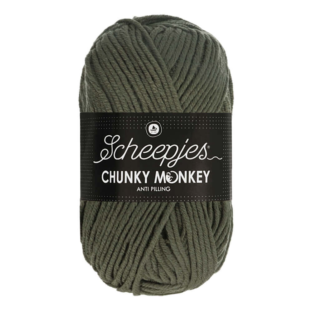 Scheepjeswol "Chunky Monkey", 5x100g, 100% Acryl, naald 5.0, kleur 1063 Steel