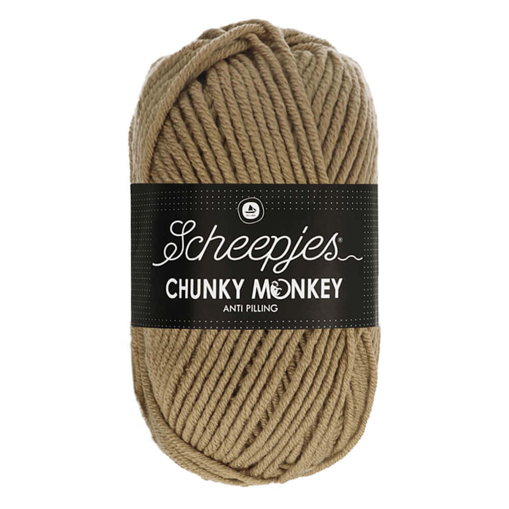 Scheepjeswol "Chunky Monkey", 5x100g, 100% Acryl, naald 5.0, kleur 1064 Beige