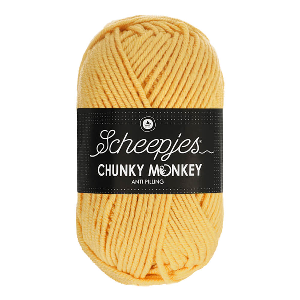 Scheepjeswol "Chunky Monkey", 5x100g, 100% Acryl, naald 5.0, kleur 1081 Primrose