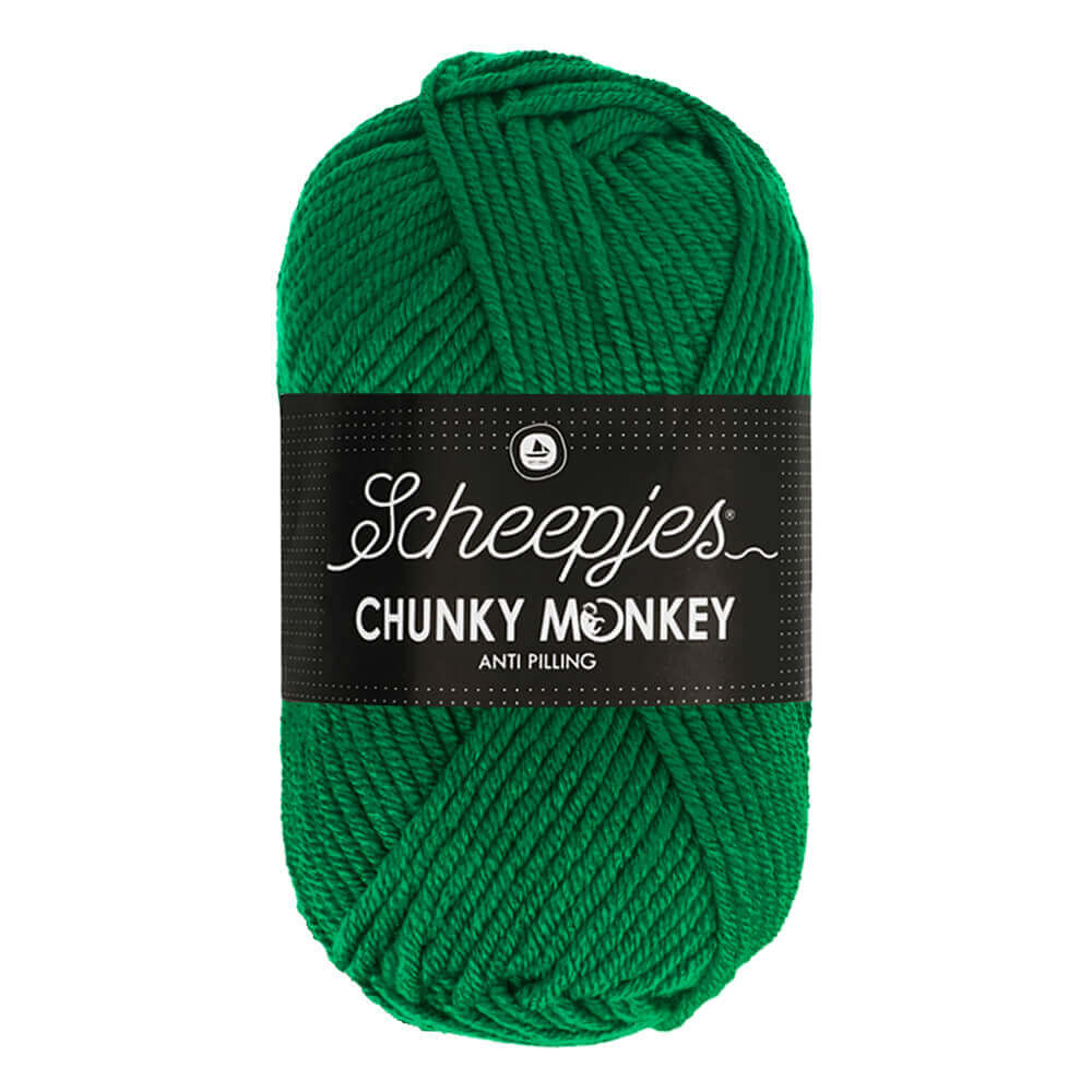 Scheepjeswol "Chunky Monkey", 5x100g, 100% Acryl, naald 5.0, kleur 1116 Juniper