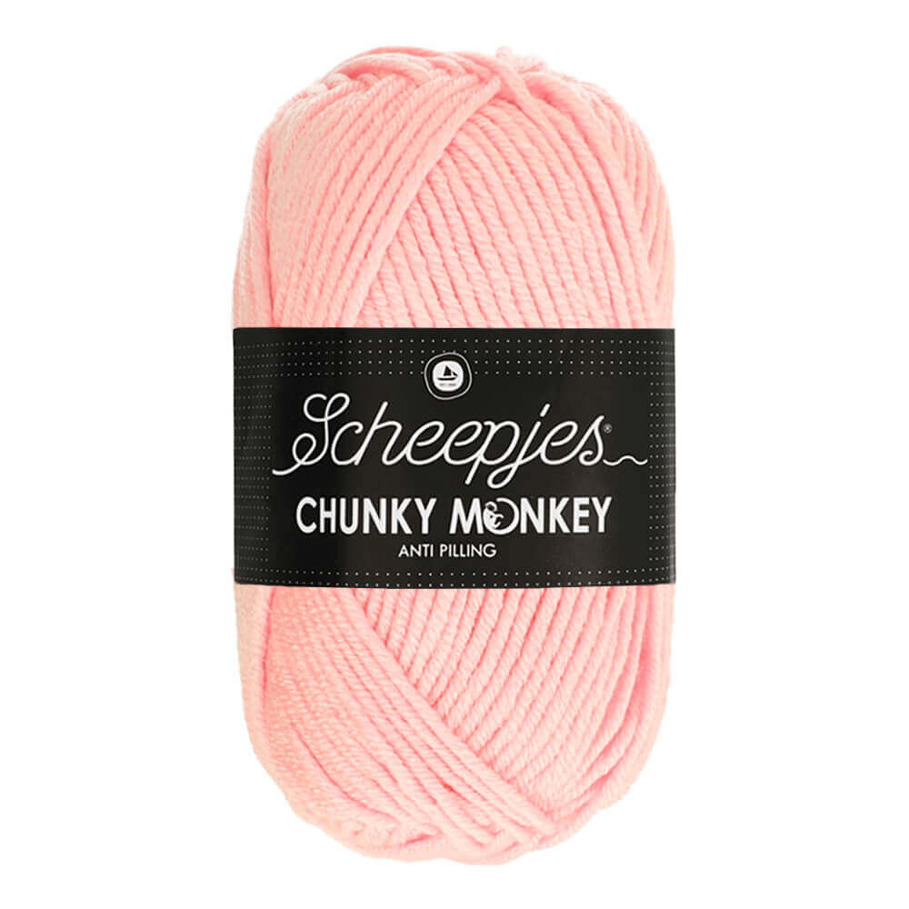 Scheepjeswol "Chunky Monkey", 5x100g, 100% Acryl, naald 5.0, kleur 1130 Blush