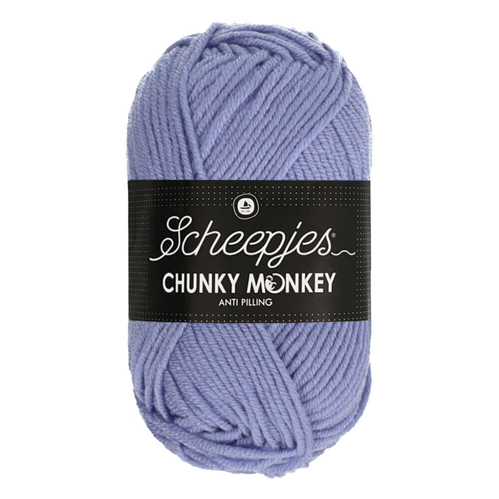 Scheepjeswol "Chunky Monkey", 5x100g, 100% Acryl, naald 5.0, kleur 1188 Mauve
