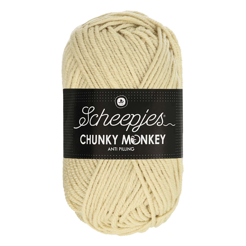 Scheepjeswol "Chunky Monkey", 5x100g, 100% Acryl, naald 5.0, kleur 1218 Jasmine