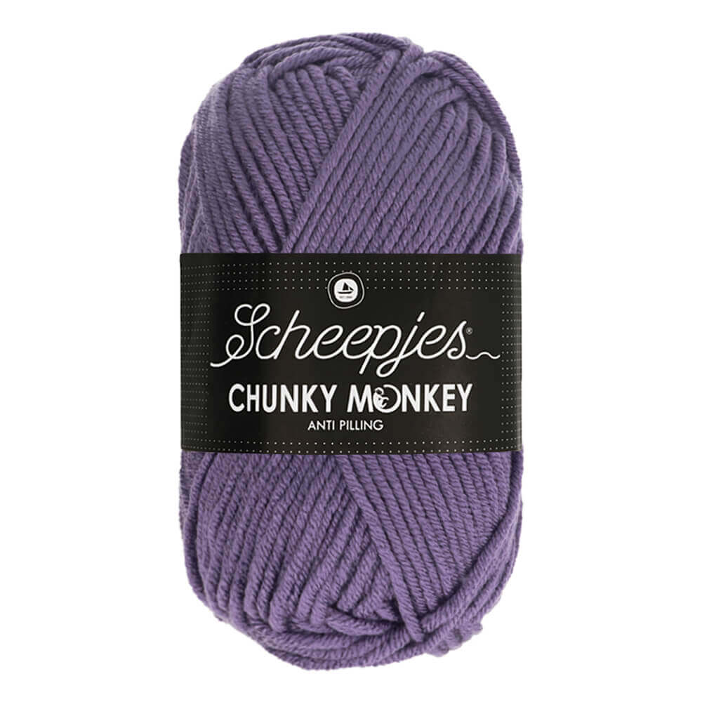 Scheepjeswol "Chunky Monkey", 5x100g, 100% Acryl, naald 5.0, kleur 1277 Iris