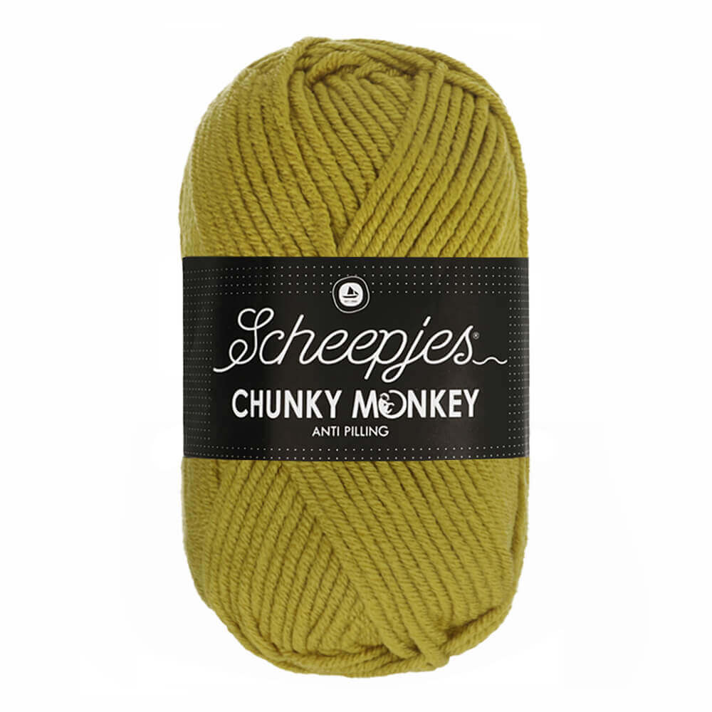 Scheepjeswol "Chunky Monkey", 5x100g, 100% Acryl, naald 5.0, kleur 1712 Bumblebee