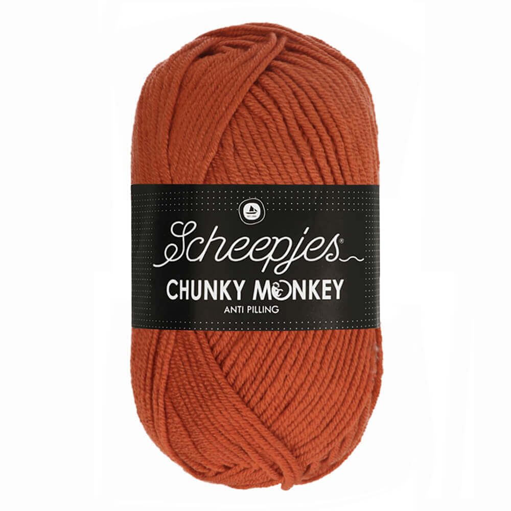 Scheepjeswol "Chunky Monkey", 5x100g, 100% Acryl, naald 5.0, kleur 1723 Flame