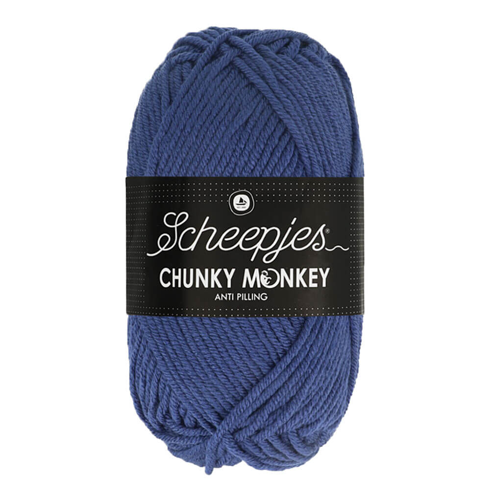 Scheepjeswol "Chunky Monkey", 5x100g, 100% Acryl, naald 5.0, kleur 1825 Midnight