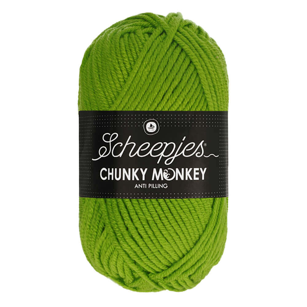 Scheepjeswol "Chunky Monkey", 5x100g, 100% Acryl, naald 5.0, kleur 2016 Fern