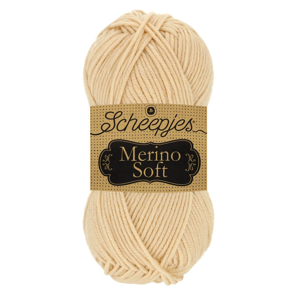 Scheepjeswol "Merino Soft", 10x50g, 50% merino/25% microvezel/25% acryl, naald 4.0-5.0, kleur 606 Da Vinci