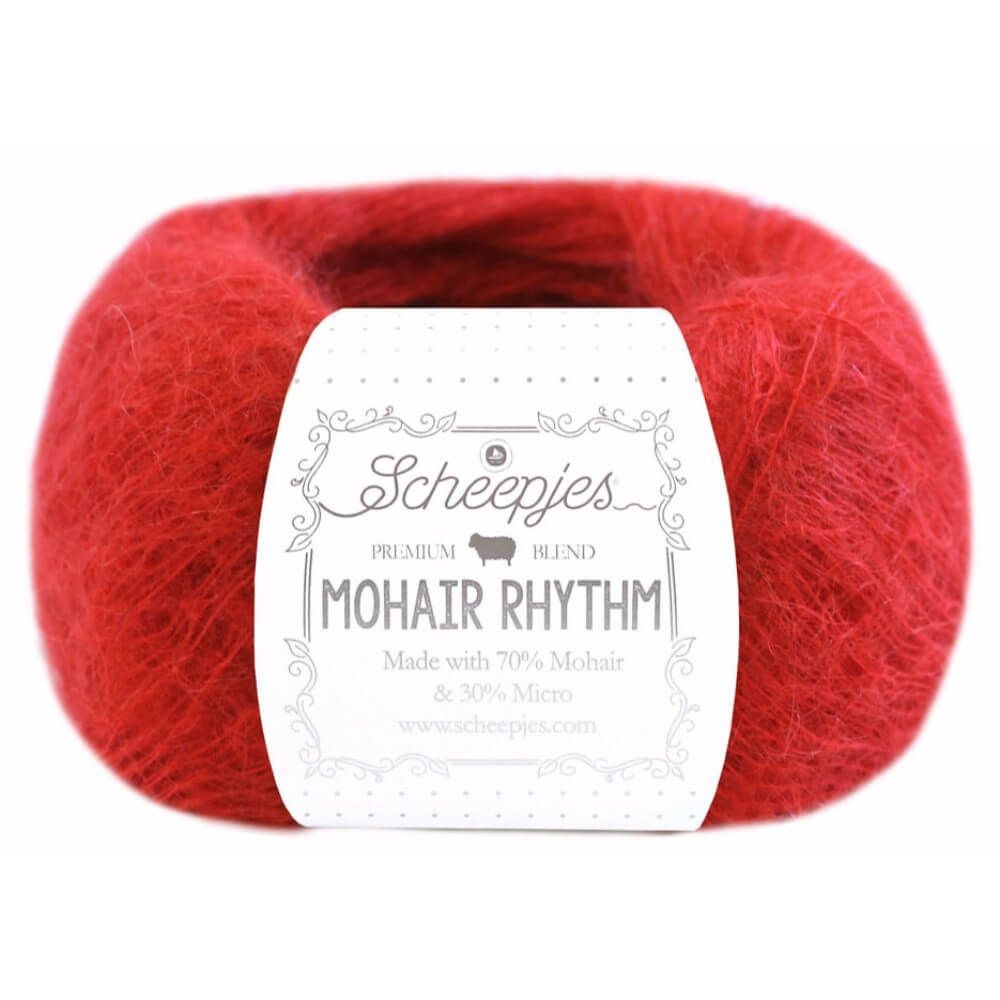 Scheepjeswol Mohair Rhythm, 10x25gr, 70% Mohair/30% microvezel, kleur " Flamenco"