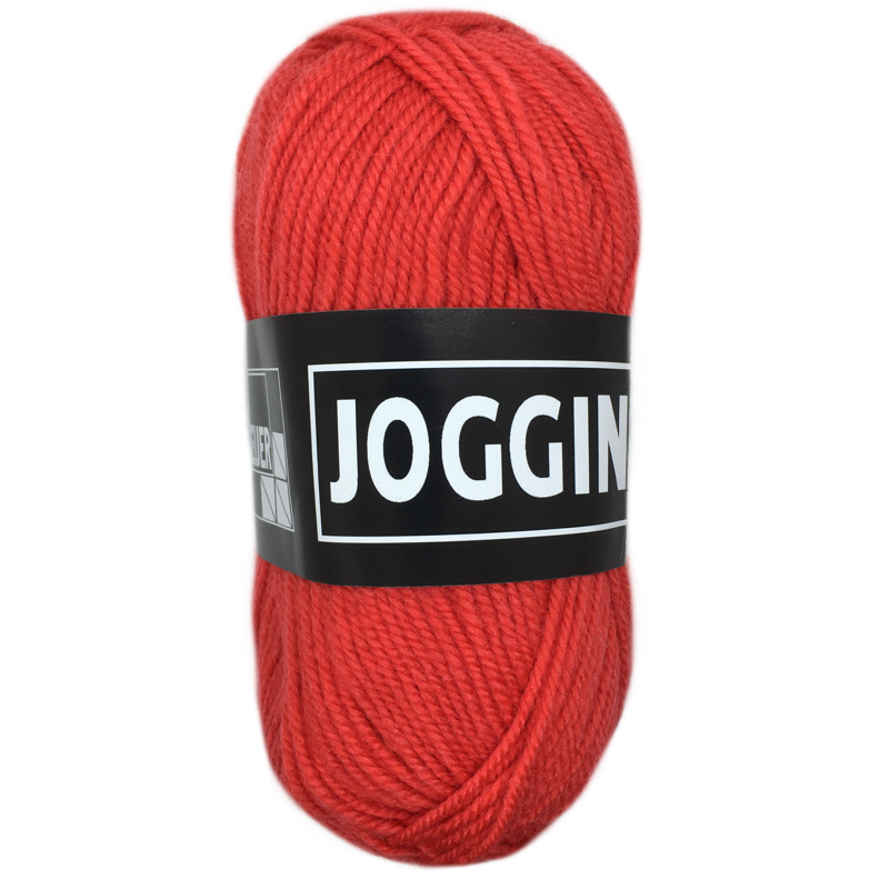Laine Jogging (60% acrylique 20% laine 20% polyamide), 500gr, rouge