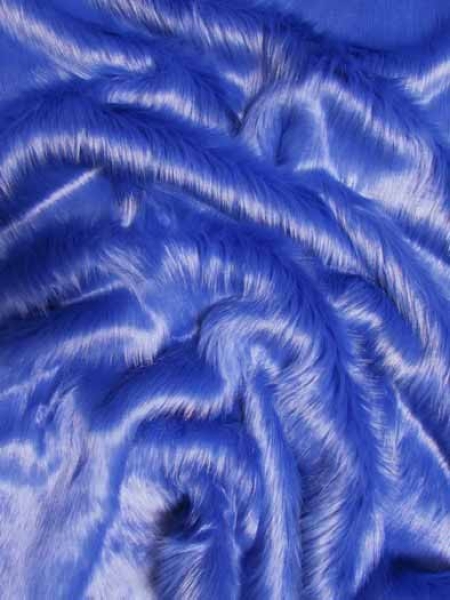 Peluche, largeur 150cm Bleu cobalt