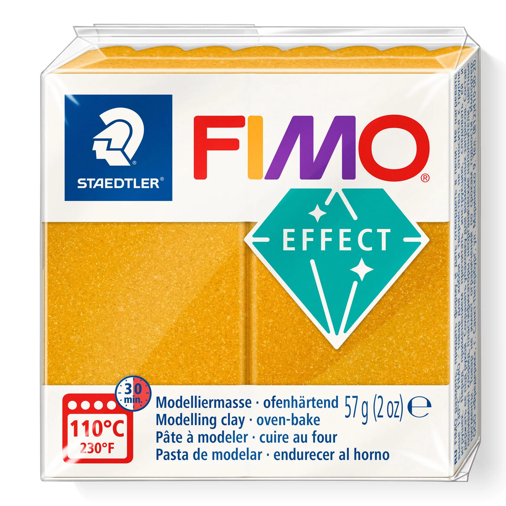 Fimo effect metallic boetseerklei, 57gr - goud