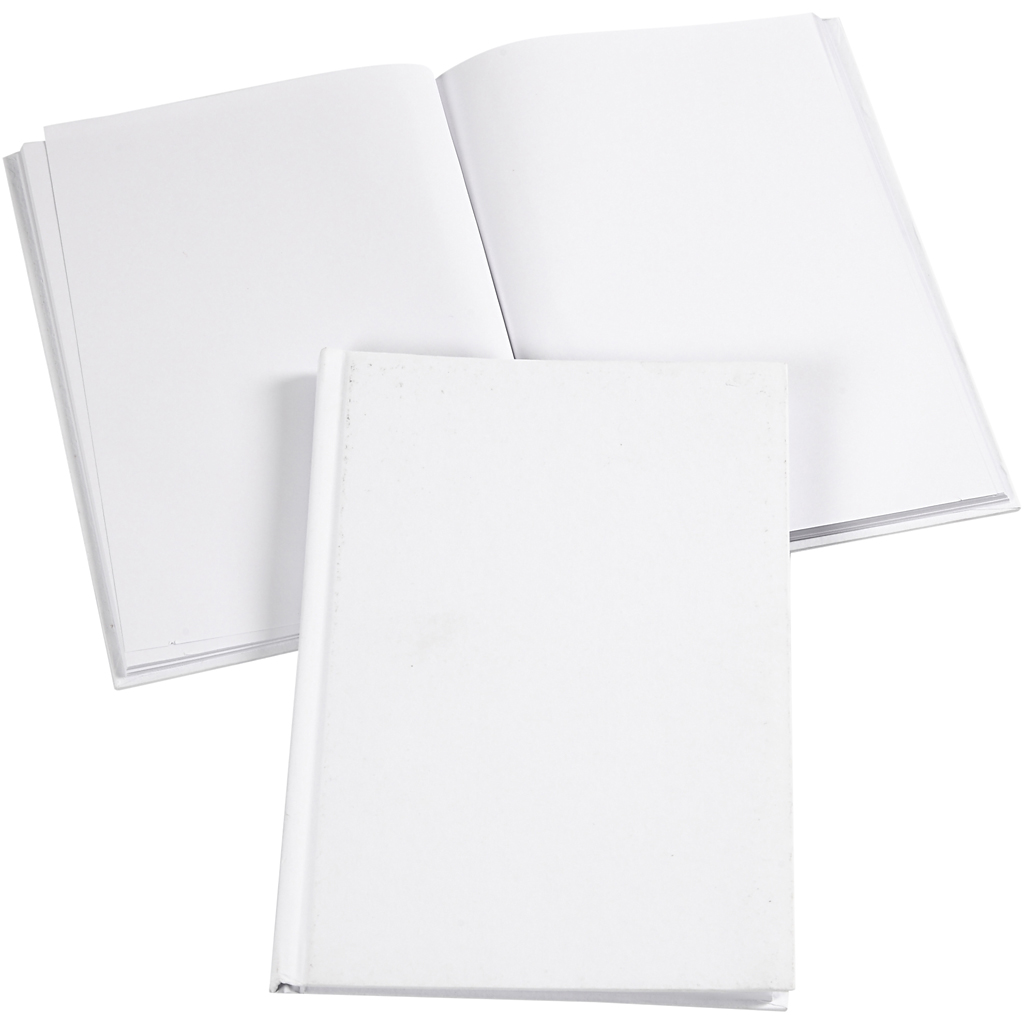 Notitieboekje, wit, A5, dikte 8 mm, 80 gr, 1 stuk