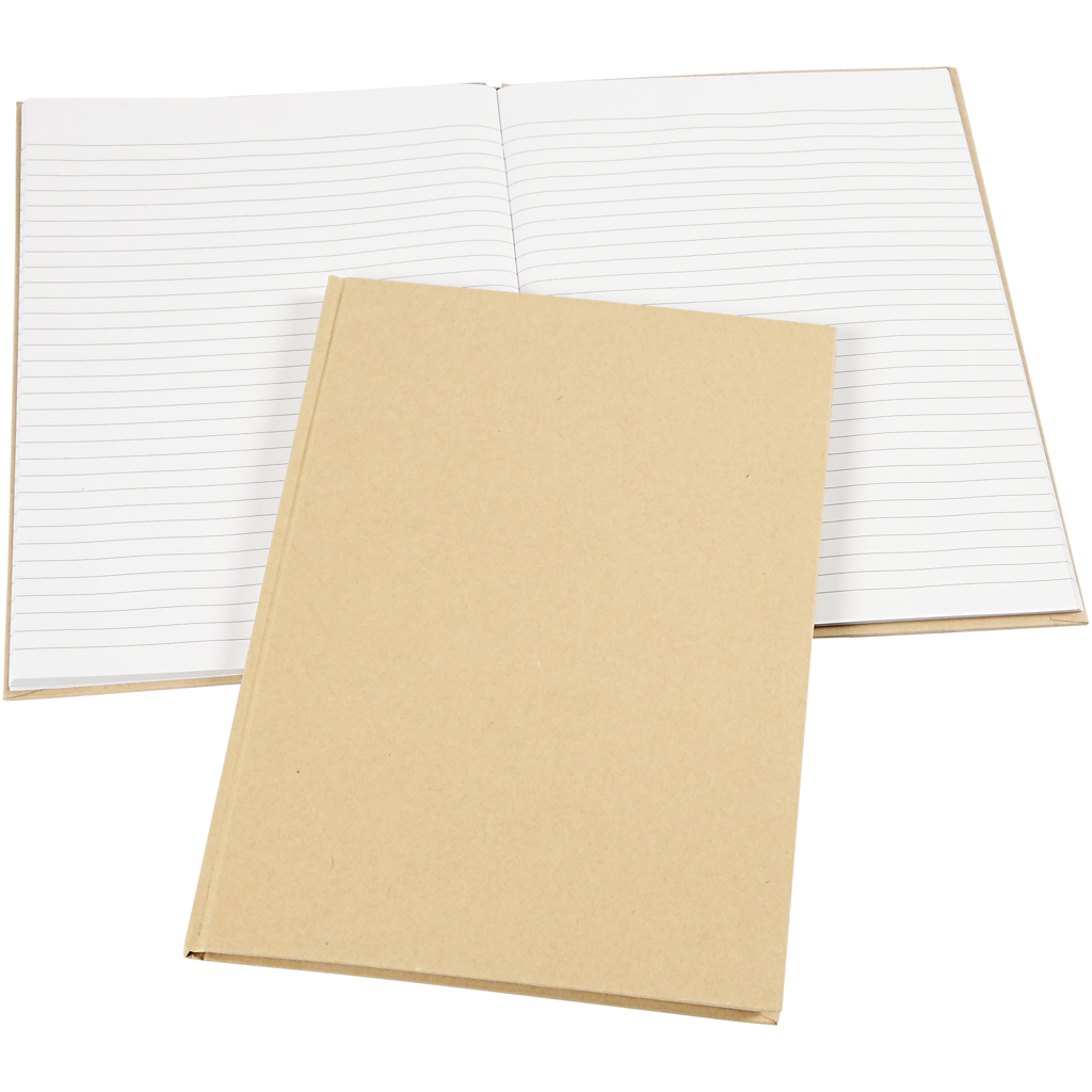 Cahier de notes, A4, 60 gr, brun, 1 pièce