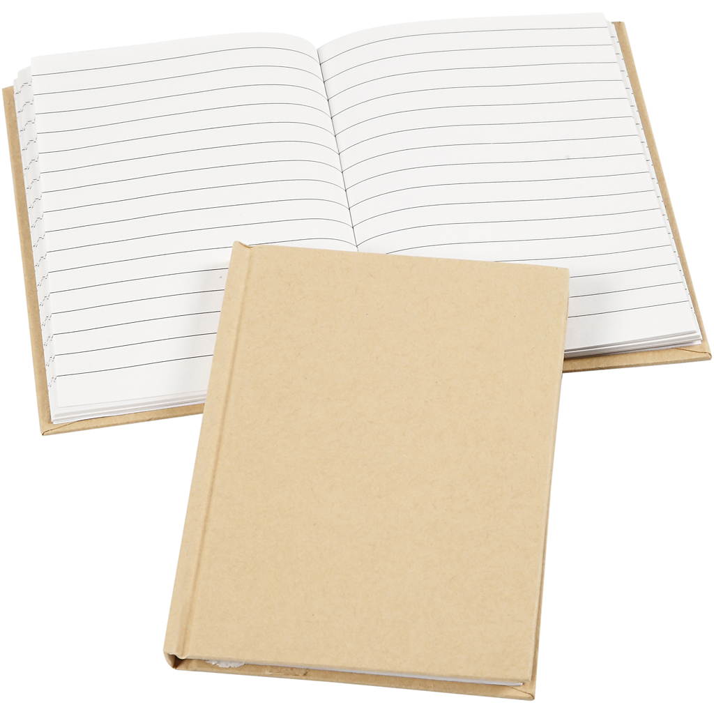 Cahier de notes, A6, 60 gr, brun, 1 pièce