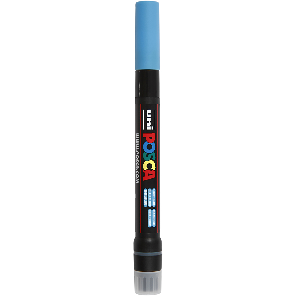 Posca Marker, lichtblauw, afm PCF350, lijndikte 1-10 mm, kwast, 1 stuk