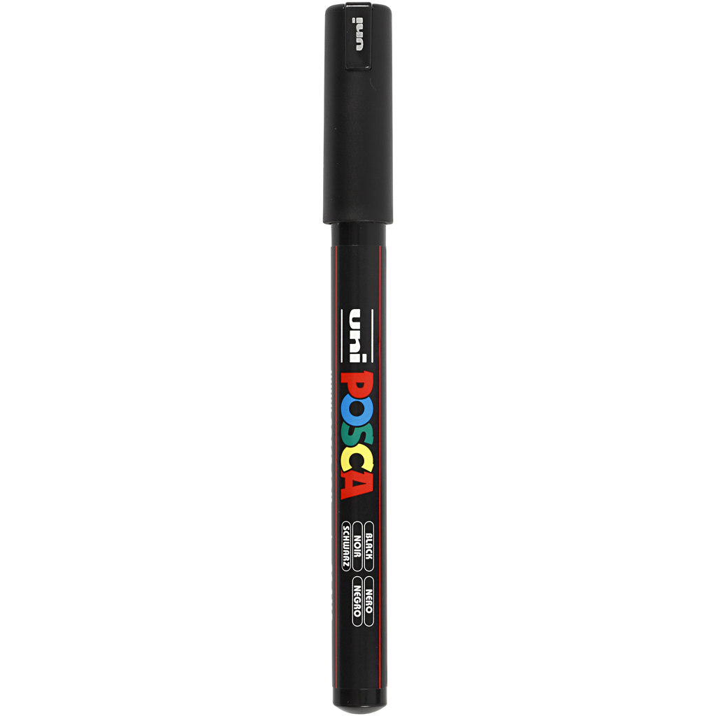 Posca verfstift PC1MR Extrafijne & gekalibreerde punt - Zwart