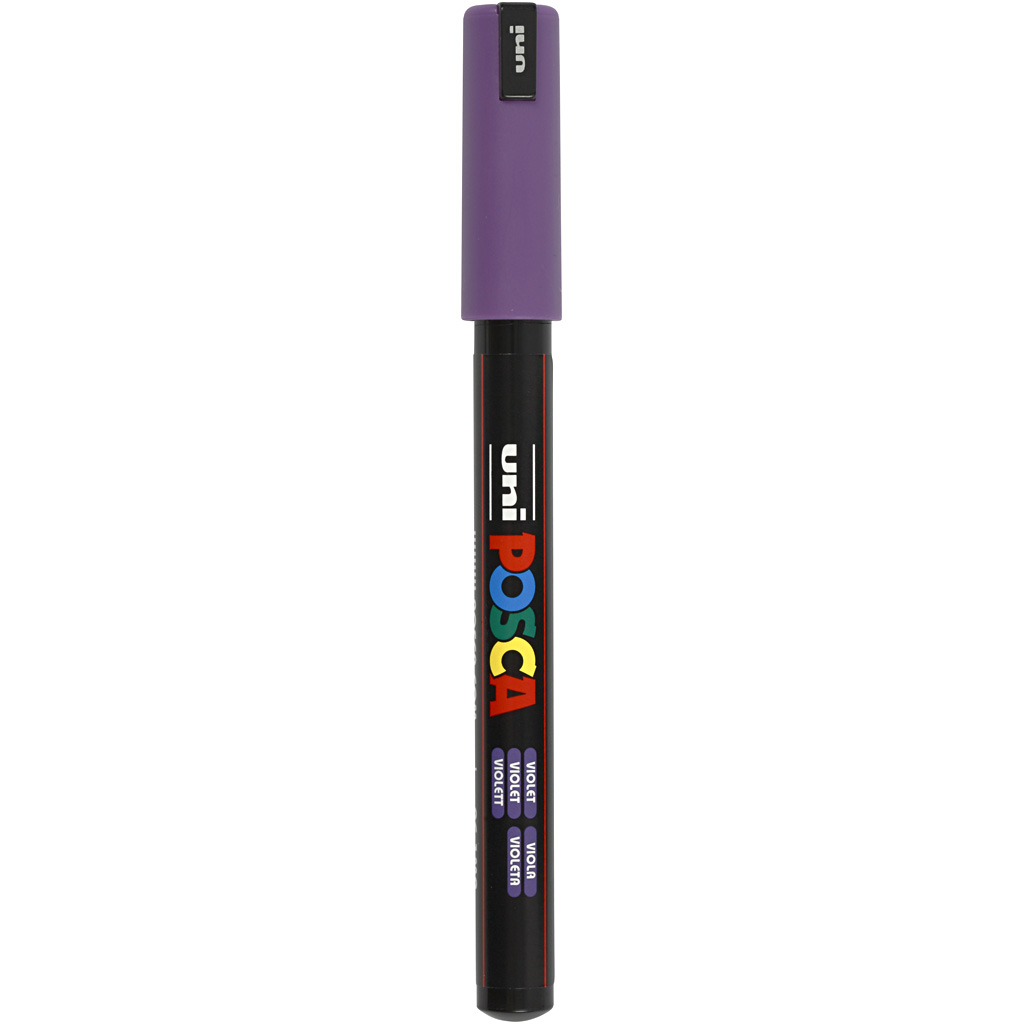 Feutre Posca, dim. PC-1MR, trait 0,7 mm, violet, 1 pièce