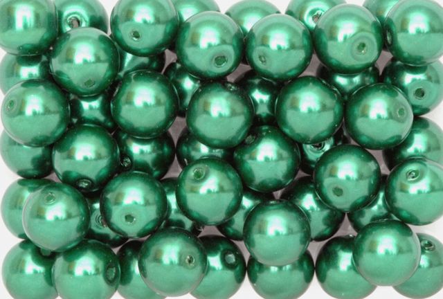 Perles de Cire , 8mm, 200gr, Vert