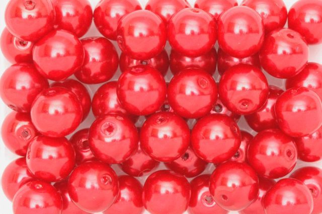 PEARL.GLASS B. 8MM RED - 450gr