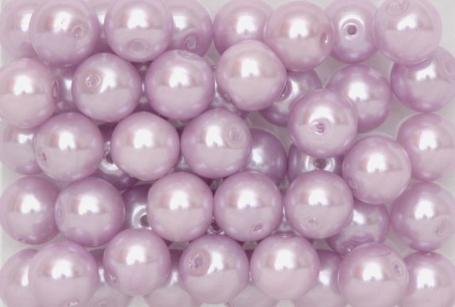 Perles de Cire , 10mm, 200gr, Mauve