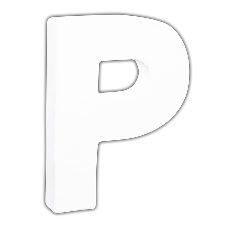 Décopatch lettre "P", 12cm