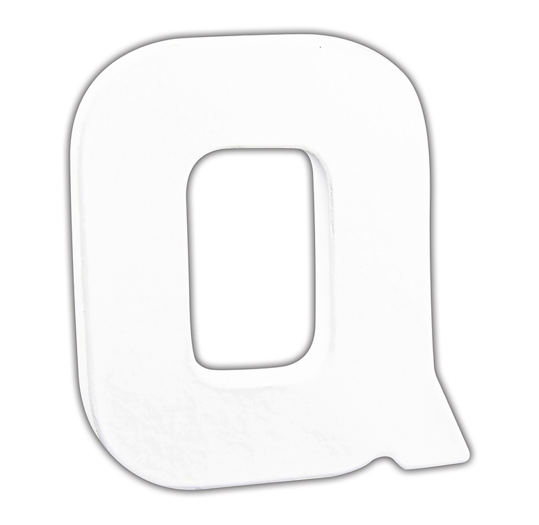 Décopatch lettre "Q", 12cm