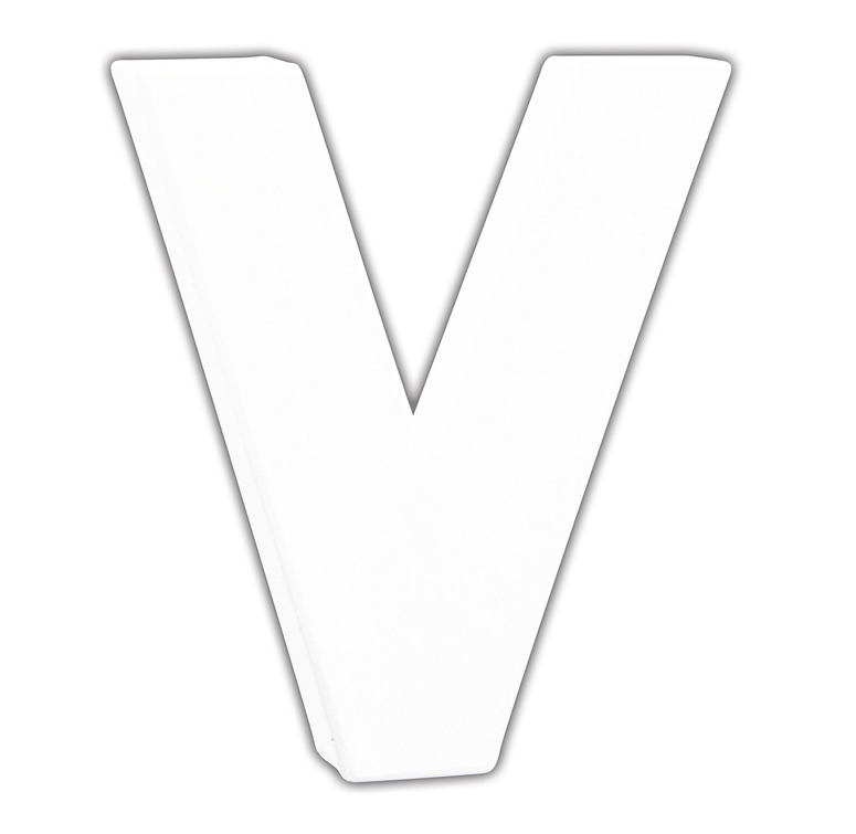Décopatch lettre "V", 12cm