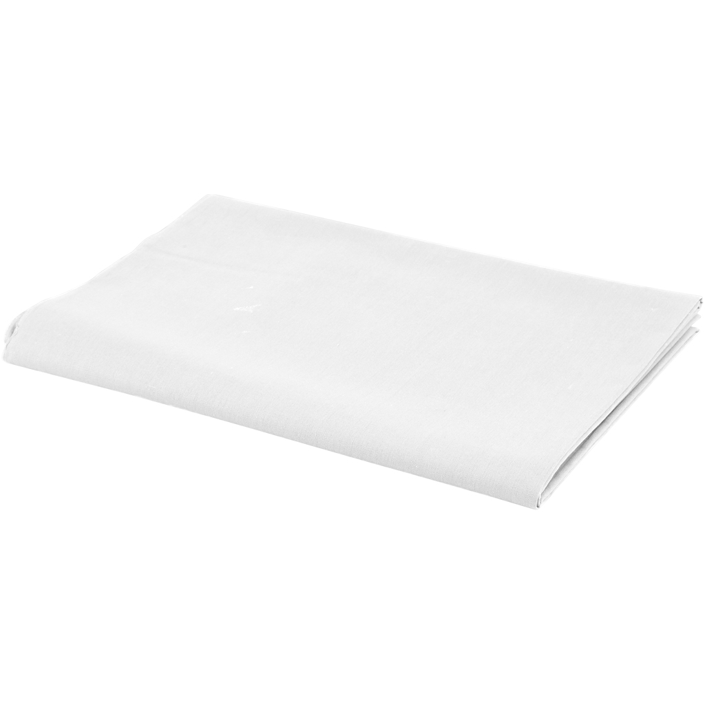 Tissu, L: 145 cm, 140 gr, blanc, 1 par m