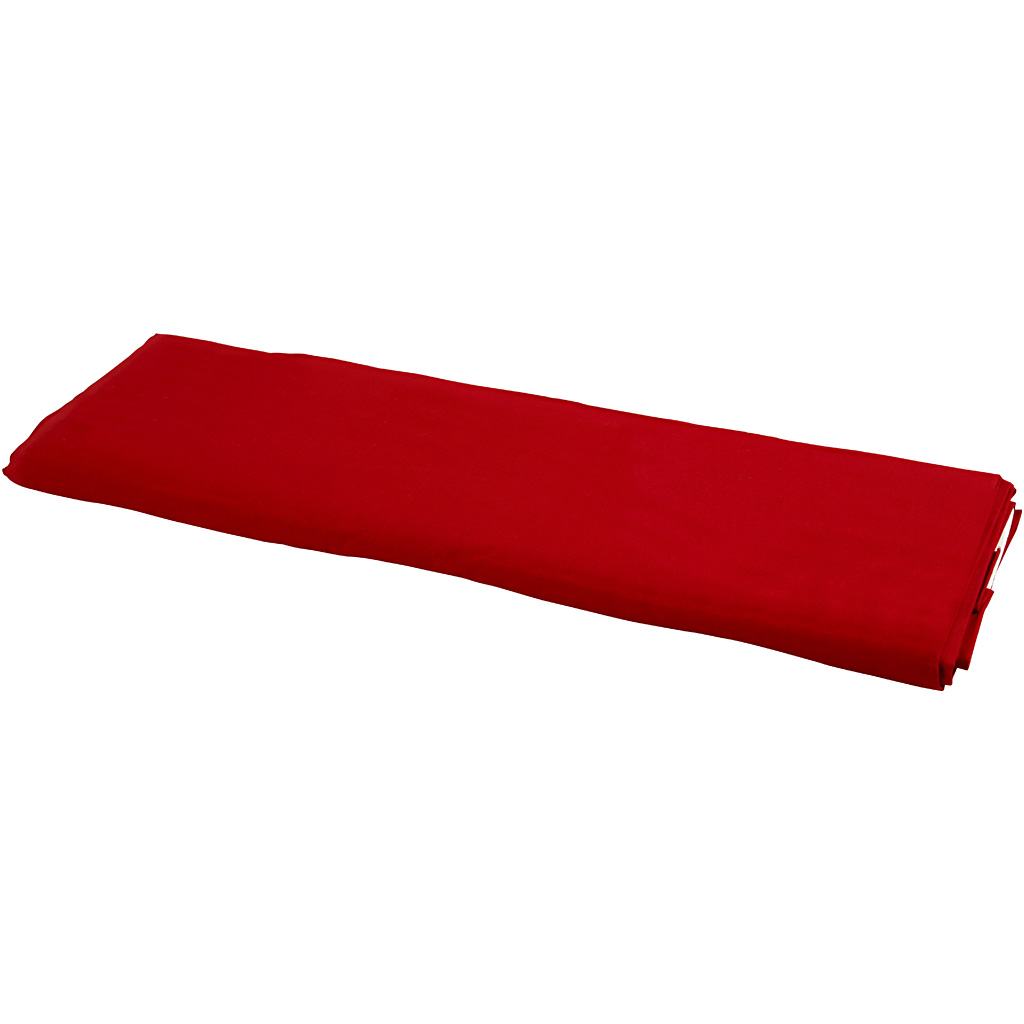 Tissu, L: 145 cm, 140 gr, rouge, 10 m/ 1 rouleau
