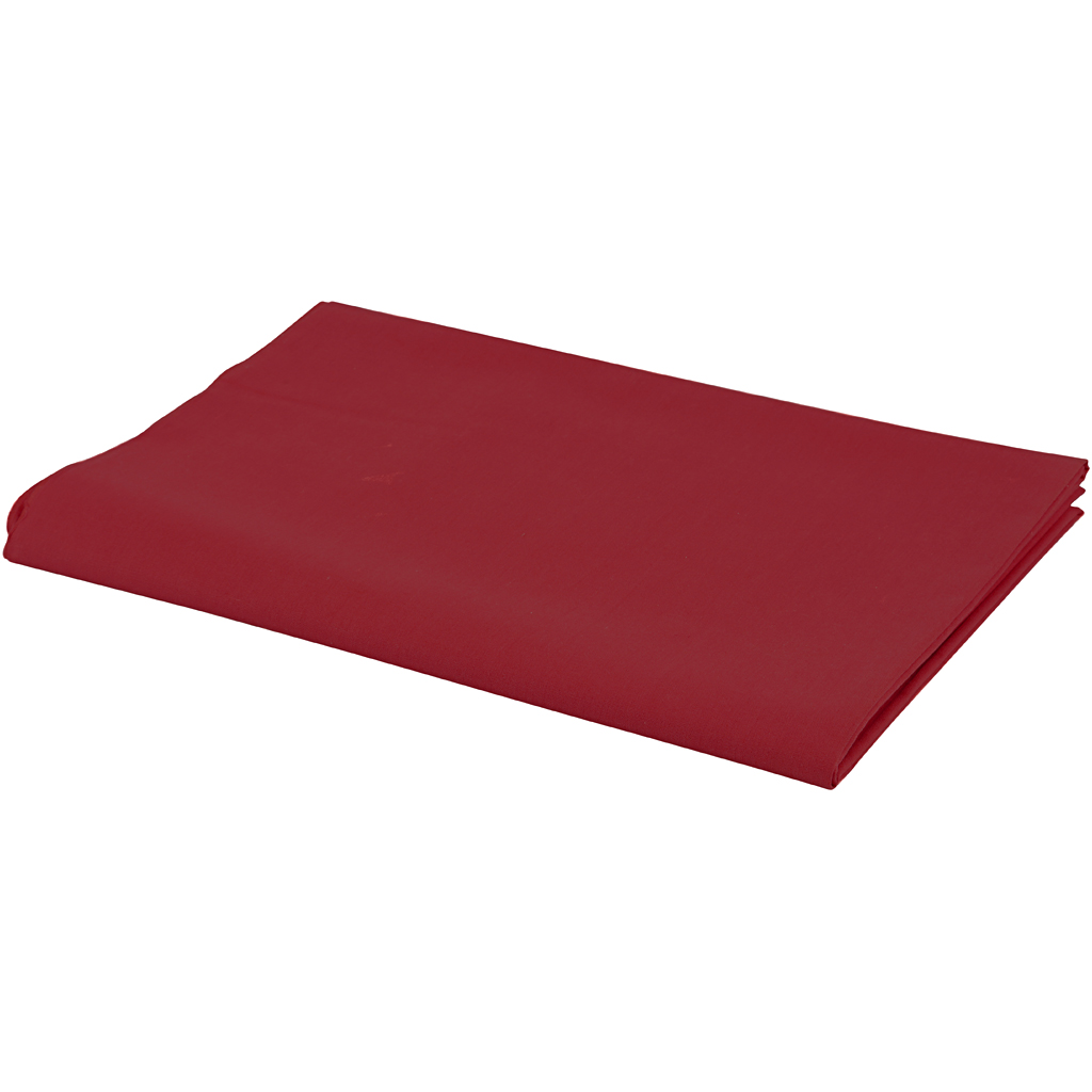Tissu, L: 145 cm, 140 gr, rouge, 1 par m