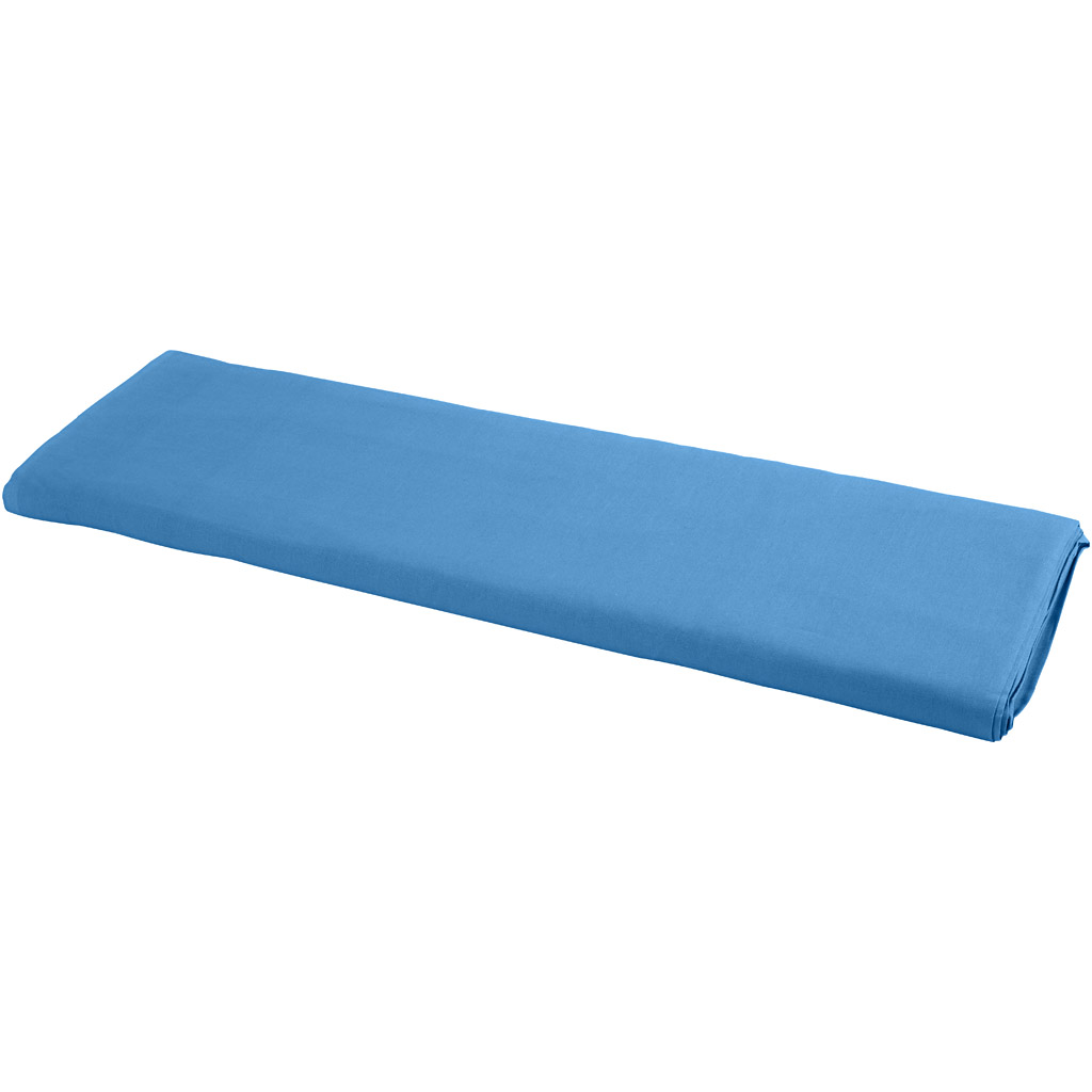 Tissu, L: 145 cm, 140 gr, bleu, 10 m/ 1 rouleau