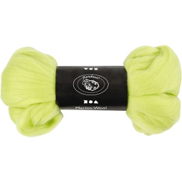 [CR46031] Merino wol, 21 micron, 100 gr, lime green
