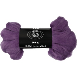 [CR46#042] Merino wol, 21 micron, 100 gr, violet