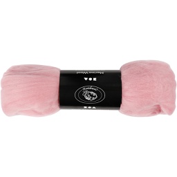 [CR46046] Merino wol, 21 micron, 100 gr, light pink