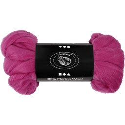 [CR46#047] Merino wol, 21 micron, 100 gr, violet-red