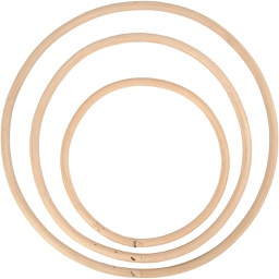 [CR50238] Bamboe ringen, d: 15,3+20,3+25,5 cm, 3 stuk/ 1 set
