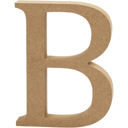 [CR56311] Letter, B, H: 13 cm, dikte 2 cm, 1 stuk