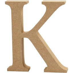 [CR56320] Letter, K, H: 13 cm, dikte 2 cm, 1 stuk