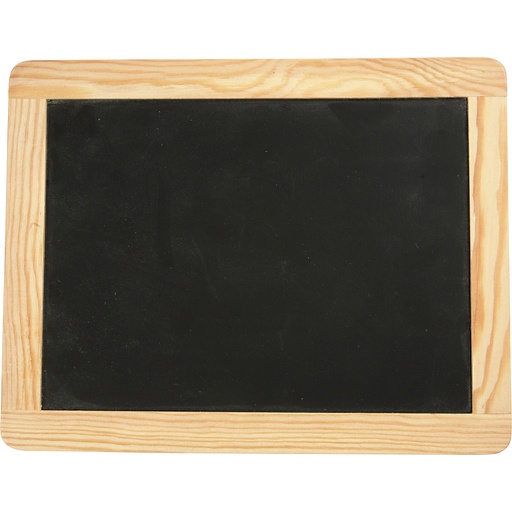 [CR57609] Krijtbord met houten rand, afm 19x24 cm