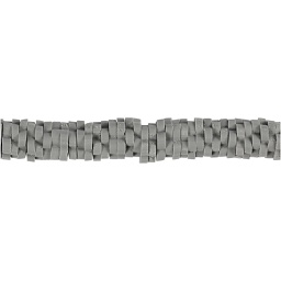 [CR61002] Klei kralen, d: 5-6 mm, gatgrootte 2 mm, 145 stuks, grijs
