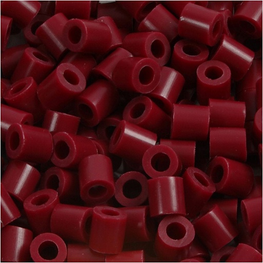 [CR751041] Perles à repasser, dim. 5x5 mm, diamètre intérieur 2,5 mm, medium, rouge vin (32239), 6000 pièce/ 1 Pq.