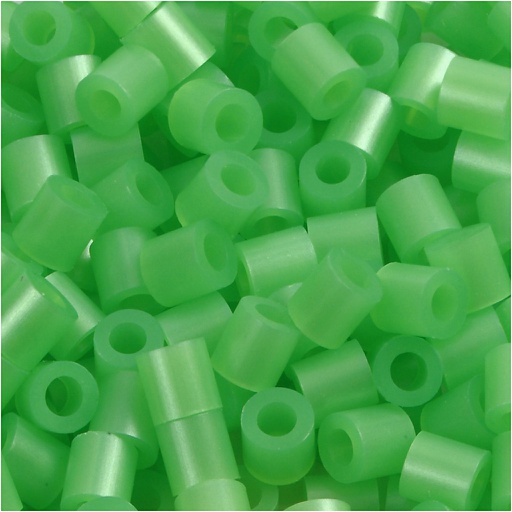 [CR751221] Perles à repasser, dim. 5x5 mm, diamètre intérieur 2,5 mm, medium, vert nacre (32240), 6000 pièce/ 1 Pq.