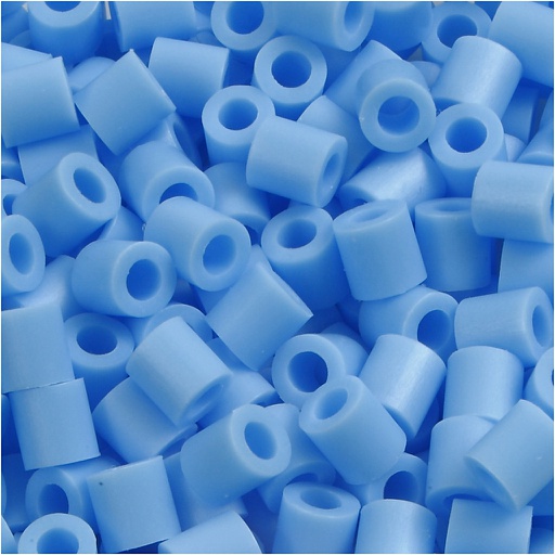 [CR751231] Perles à repasser, dim. 5x5 mm, diamètre intérieur 2,5 mm, medium, bleu pastel (32224), 6000 pièce/ 1 Pq.
